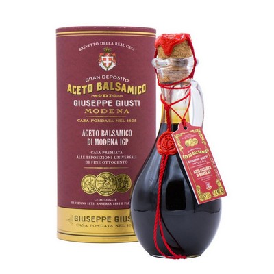 Giusti Balsamic Vinegar of Modena PGI - 3 Gold Medals - Anforina Modenese in 250 ml hatbox